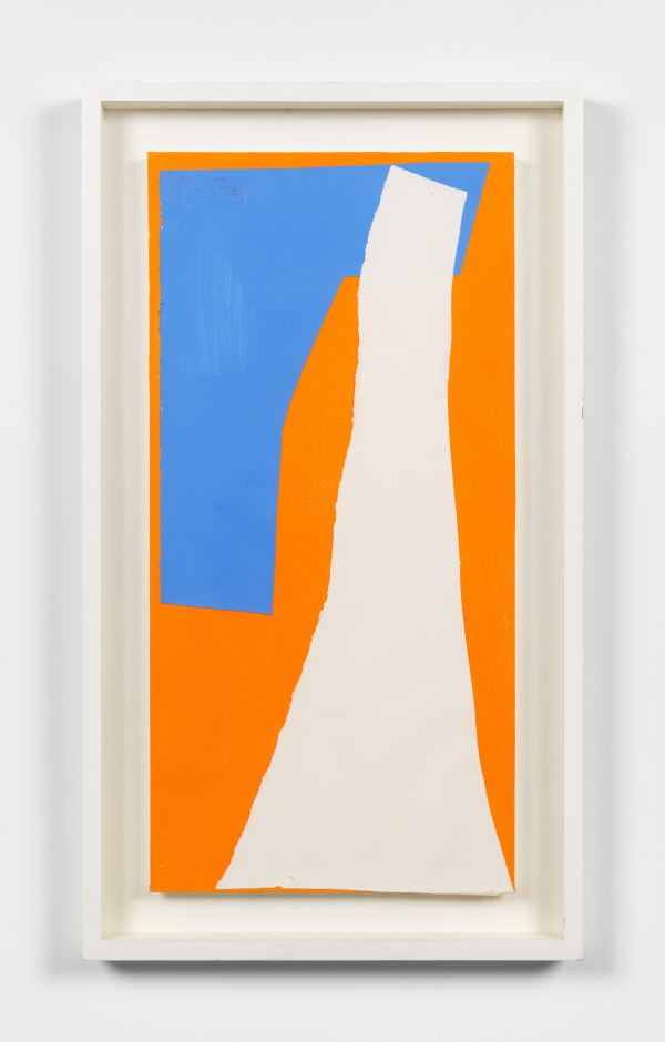 Robert Motherwell, Blue and White on Orange No. 2, 1974
