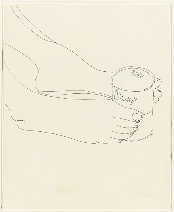 Andy Warhol, Feet With Campbell's Soup Can, ca. 1961