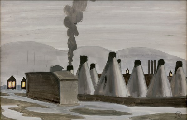 Charles Burchfield, Industrial Kilns, ca. 1920