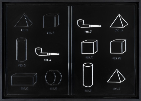 Marcel Broodthaers, Livre tableau ou Pipes et formes académiques, 1970