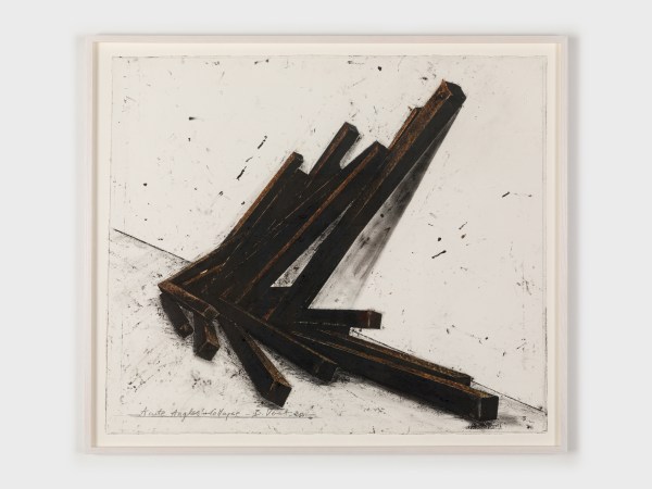 Bernar Venet, Acute Angles - Collapse, 2020