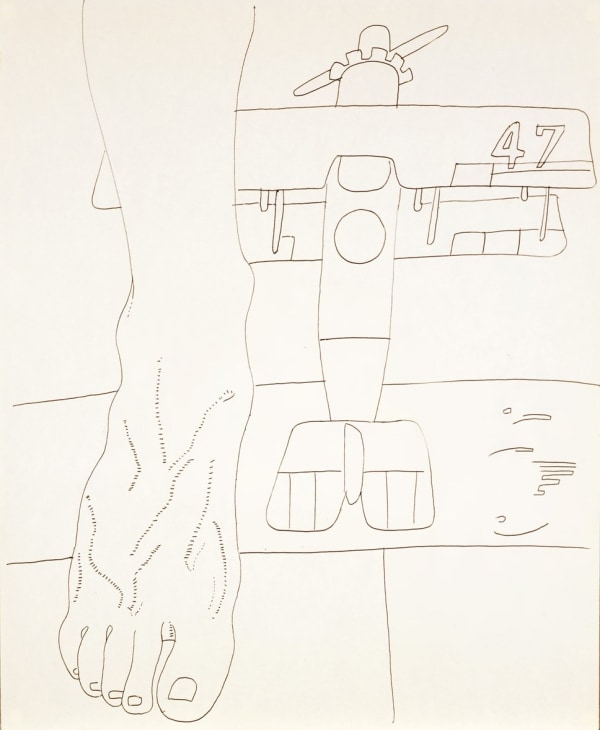 Andy Warhol, Foot and Toy Plane, ca. 1961