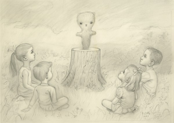 Mark Ryden, The Visitation - Drawing, 2021