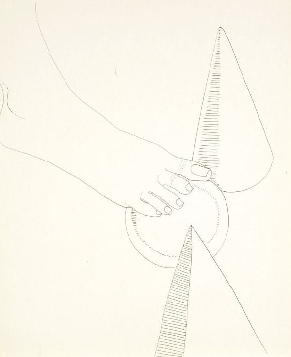Andy Warhol, Foot and Geometric Shapes, 1961