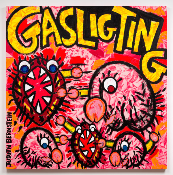 Judith Bernstein, Gaslighting (Red), 2019