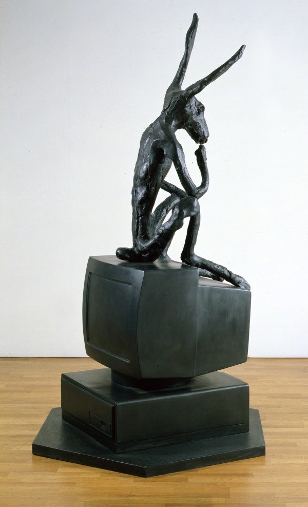 Barry Flanagan, Larger Thinker on Computer, 2003