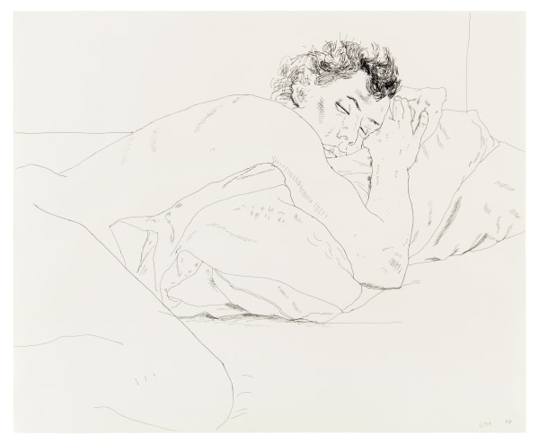 David Hockney, Gregory Sleeping, 1978