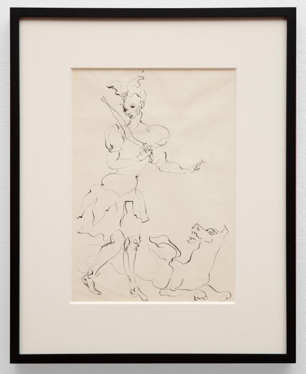 Leonor Fini, Femme et Dragon Chien, 1940