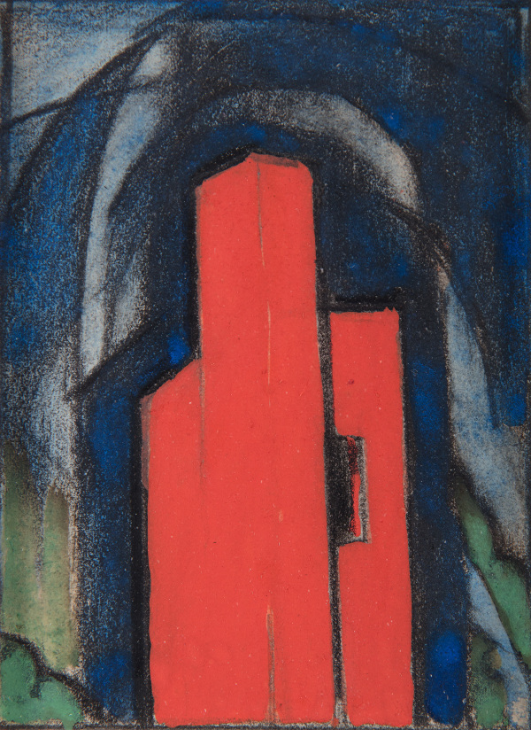 Oscar Florianus Bluemner, Red House - Madonna, 1933