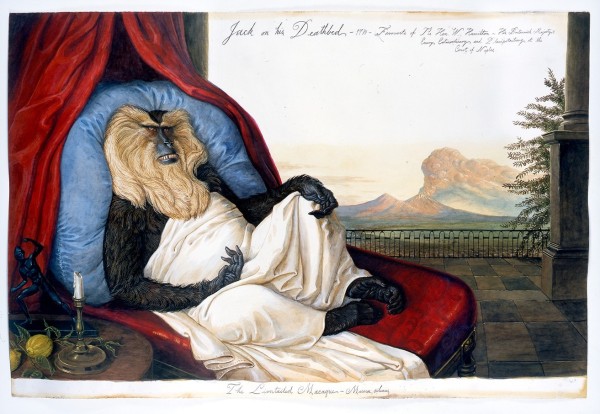 Walton Ford, Jack On His Deathbed, 2005