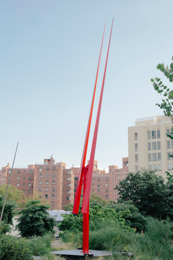 George Rickey, Two Red Lines, 1963-75