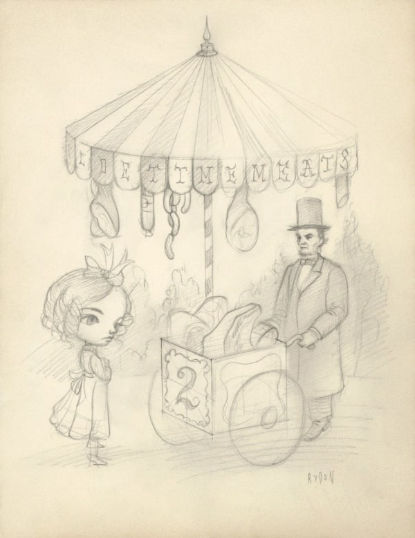 Mark Ryden, Old Tyme Meats Sketch, 2010