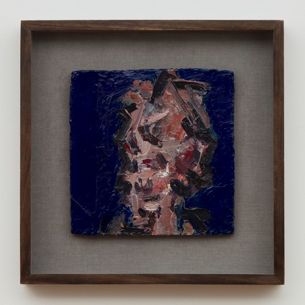 Frank Auerbach Head of Julia III1999 Acrylic on board 11 ⅞ x 11 ⅞ in. (30 x 30 cm)