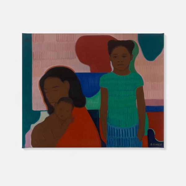 Sahara Longe Mother and Daughters2025 Oil on linen 25 ⅝ x 31 ½ in. (65 x 80 cm)