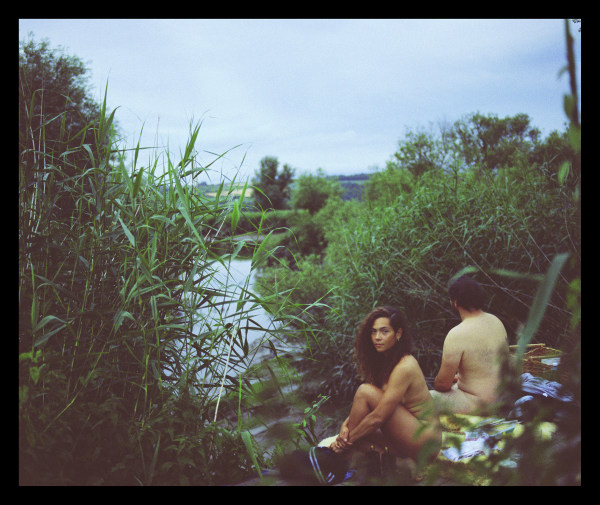 Lily Bertrand-Webb Lunch on the River2020 Lightbox 15 3/4 x 12 1/2 in. / 40 x 31.6 cm