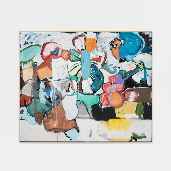 Eddie Martinez Inward Traveler2024 Oil, acrylic, spray paint, and gesso on linen 60 x 72 in. (152.4 x 182.9 cm)