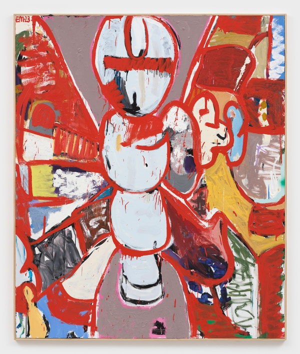 Eddie Martinez, Bufly No. 21 (Red Alert), 2023