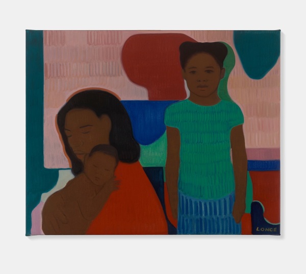 Sahara Longe Mother and Daughters2025 Oil on linen 25 ⅝ x 31 ½ in. (65 x 80 cm)