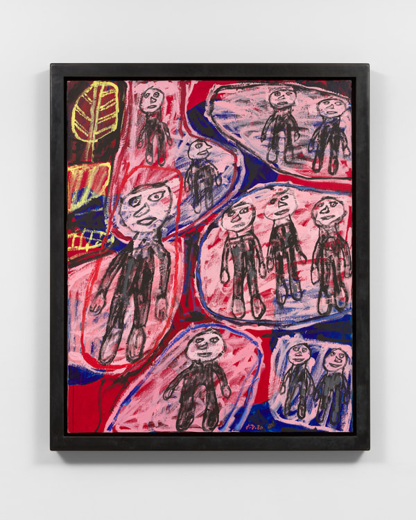 Jean Dubuffet L'heure de pointe 8 décembre 19801980 Acrylic on canvas 39 3/8 x 31 7/8 in. / 100 x 81 cm