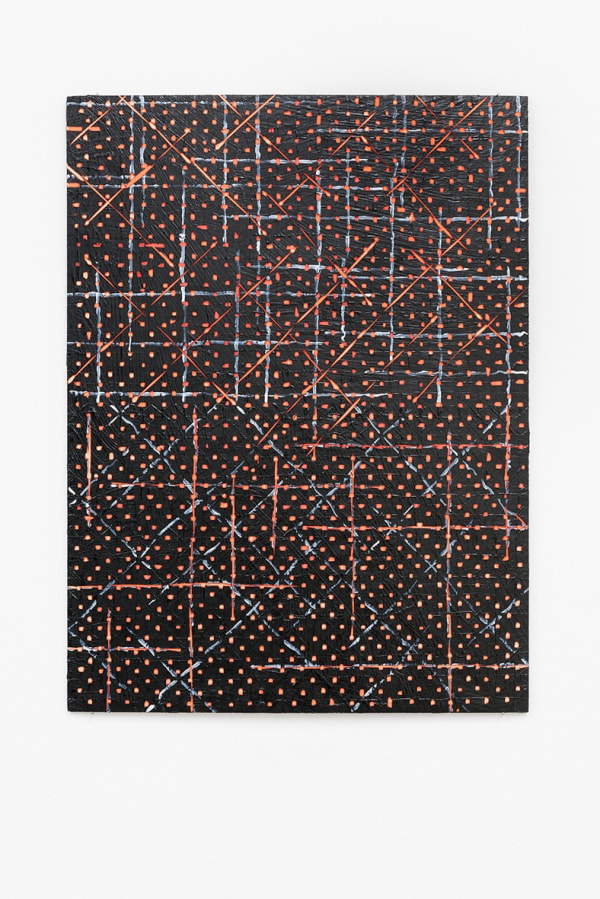 Ding Yi Appearance of Crosses 2015-B92015 Painting, Acrylic on wood 23 5/8 x 17 3/4 in. 60 x 45 cm