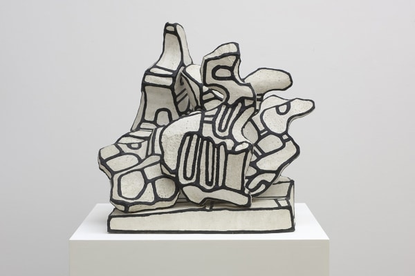 Jean Dubuffet Amoncellement à la Corne1968 Vinyl paint on epoxy resin 22 x 23 1/2 x 18 3/4 in 55.8 x 59.6 x 47.7 cm