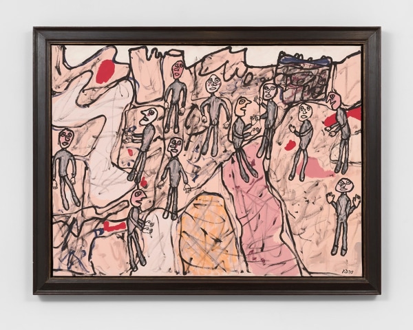 Jean Dubuffet Lieu De Pèlerinage1975 Acrylic on canvas 38 x 51 in. / 96.5 x 129.5 cm