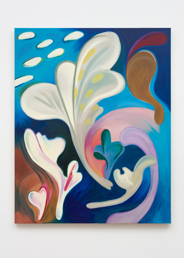 Hayal Pozanti Her Smiles in Bloom2023 Oil stick on linen 60 x 48 in. (152.4 x 121.9 cm)