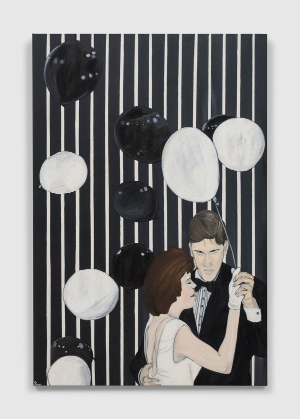 Honor Titus Dance with Dizzy2022 Oil on canvas 72 x 48 in. (182.9 x 121.9 cm)