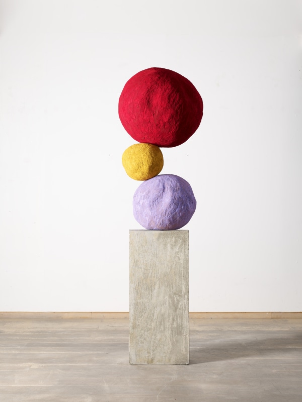 Annie Morris, Stack 3, Cadmium Red, 2021