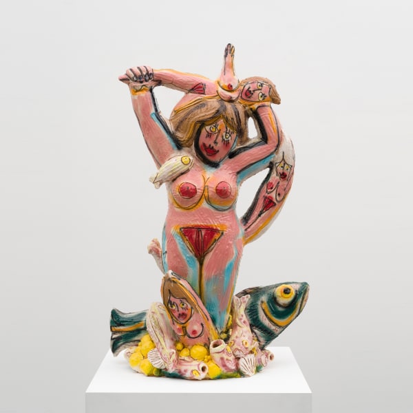 Ruby Neri Sea Creatures2023 Ceramic with glaze 44 x 28 x 18 in. (111.8 x 71.1 x 45.7 cm)