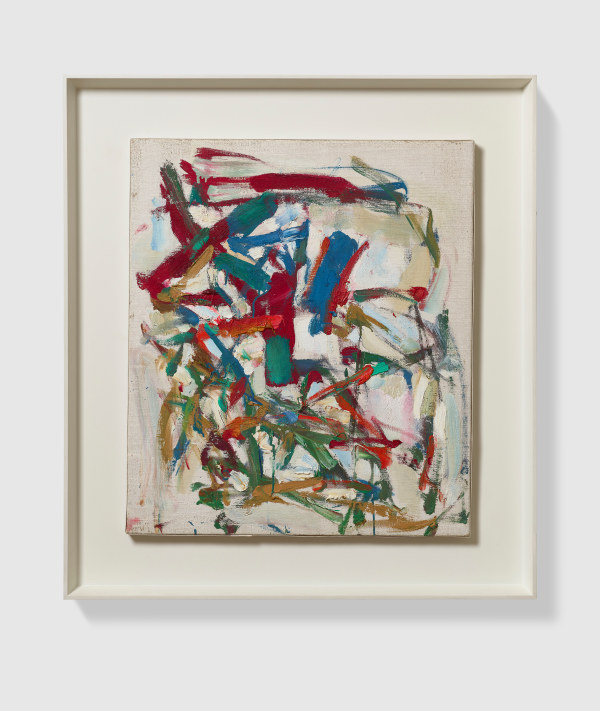 Joan Mitchell Untitled1956 Oil on canvas 24 x 21 in. (61 x 53.3 cm) Framed: 30 ¼ x 27 ⅛ x 1 ⅞ in. (76.8 x 68.9 x 4.8 cm)