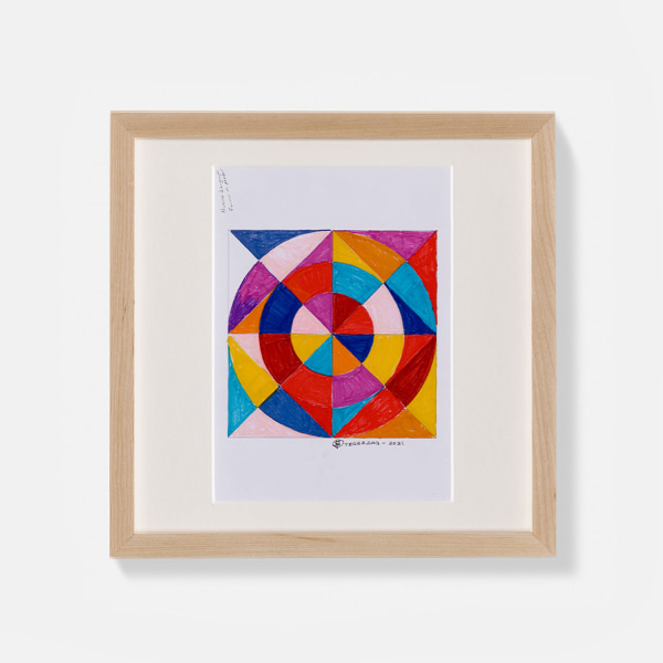 Eduardo Terrazas 1.1.504b2021 Marker, pencil, coloured pencil, and ink on paper 12 ⅝ x 12 ⅝ in. (32 x 32 cm)