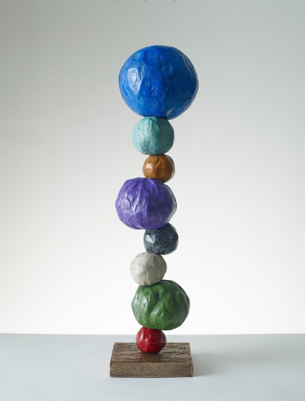 Annie Morris Bronze Stack 8 - Ultramarine Blue2020 This work is number 4 from an edition of 10 plus 2 APs. Bronze Overall height: 25 in. / 63.5 cm Width: variable