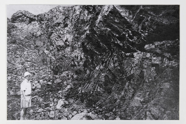 Richard Forster, West Brother Island graphite seams, 2016-2018