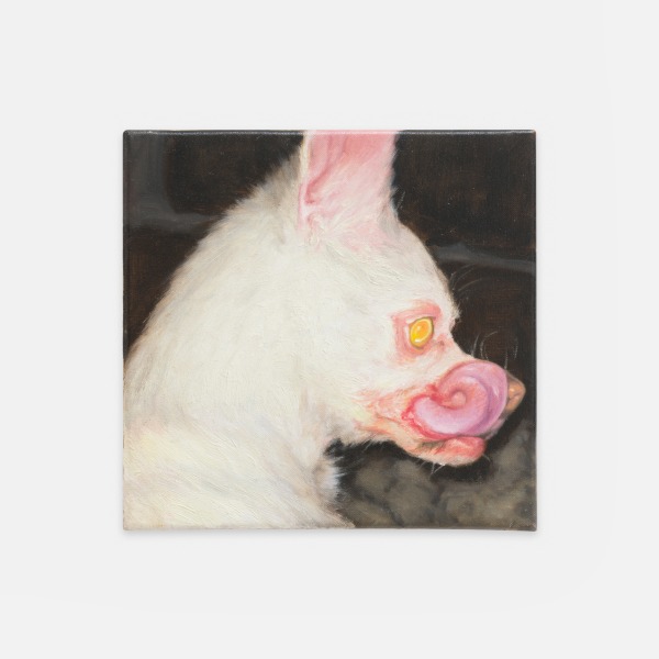 Robert Roest Saying in tongues (3)2024 Oil on canvas 10 ¼ x 9 ⅞ in. (26 x 25 cm)