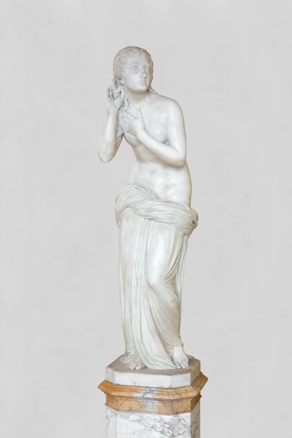 Lombardischer Bildhauer - Statua femminile panneggiata