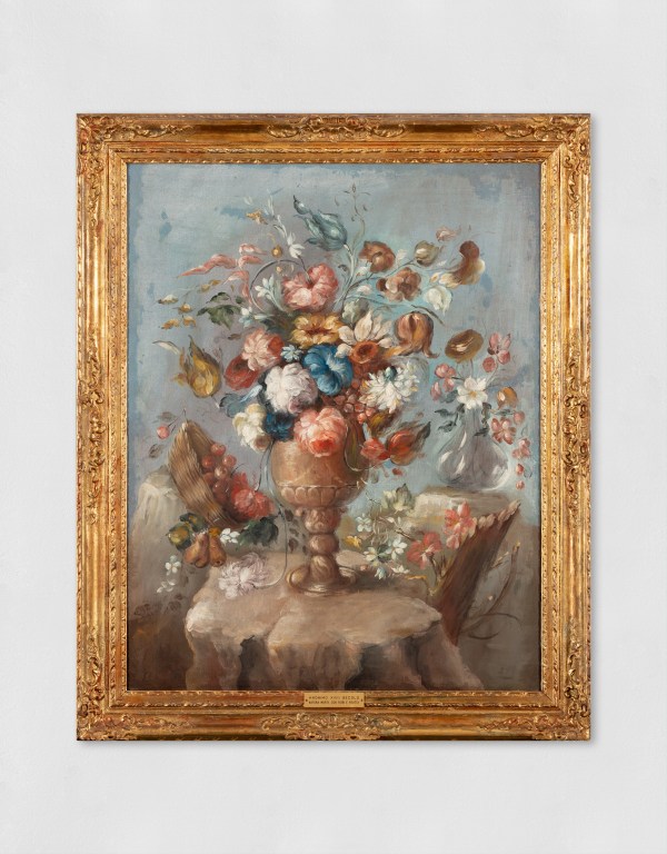 Francesco Duramano (Attribuito) - Natura morta con fiori