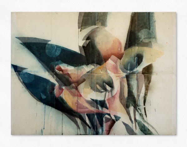 Abstract painting of a flower