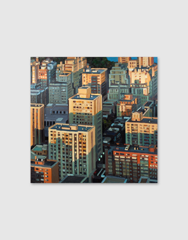 Painting of skyscrapers