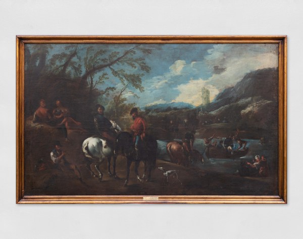 Francesco Maria Raineri, detto Lo Schivenoglia, Cavalieri presso un fiume