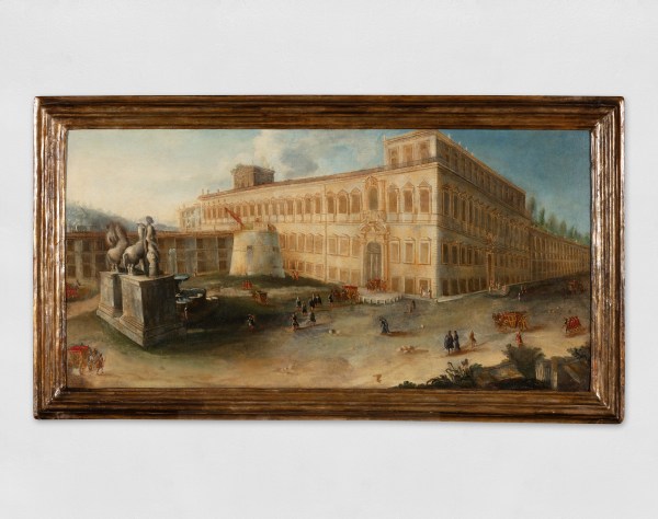 Painting depicting the Piazza del Quirinale in Rome