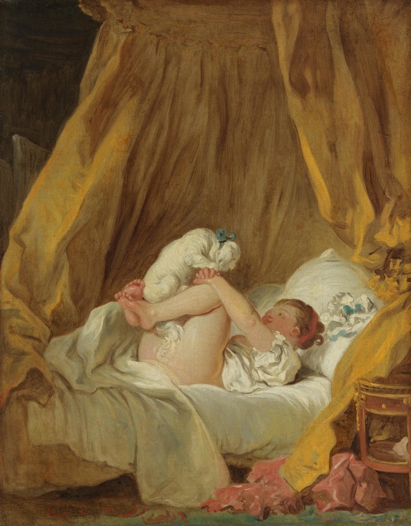 Jean-Honoré Fragonard, Mädchen mit Hund (Girl with Dog), around 1770