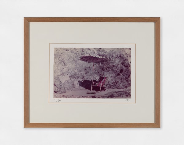 Photograph of a parasol and deckchair