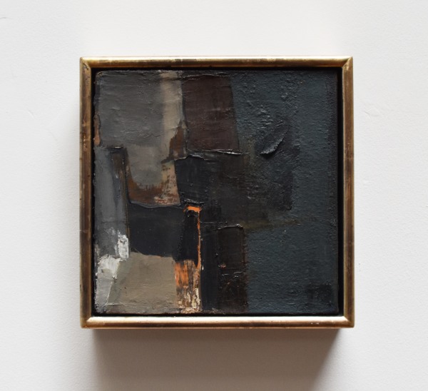 Fireside oil on canvas 21cm x 21cm