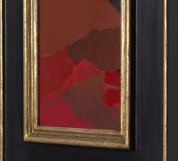 Deborah Tarr Montan A Roja 2025 Oil On Linen 47Cm X 41Cm 19 17 Side Copia