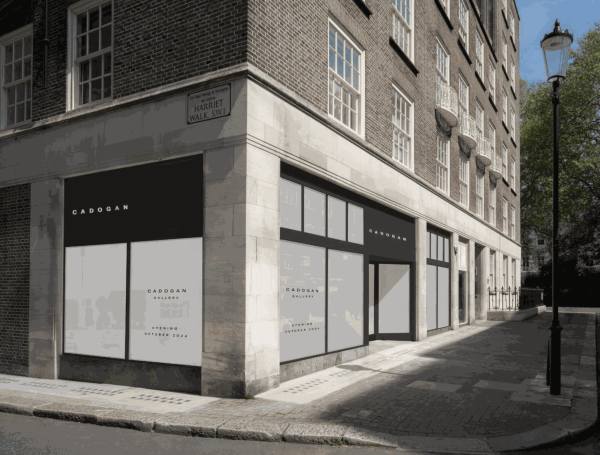 Render della nuova sede di Cadogan Gallery, 7-9 Harriet Street, Londra. Courtesy Cadogan Gallery, London © Studio Jake Lai