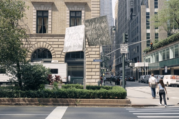 George Rickey in New York On Park Avenue