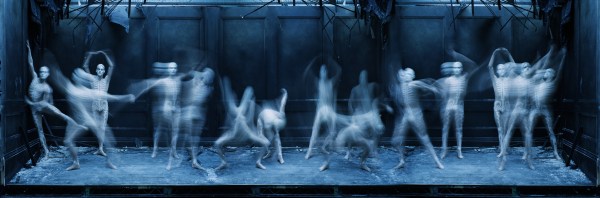 Tim Walker , Skeleton dancers. Costumes by Riccardo Tisci for 'Bolero' (Opera de Paris). London, 2014