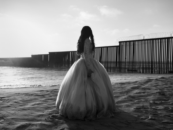 Paolo Pellegrin, Tijuana - A girl celebrating her quinceañera along the U.S.-Mexico border. Tijuana, Mexico, 2019.