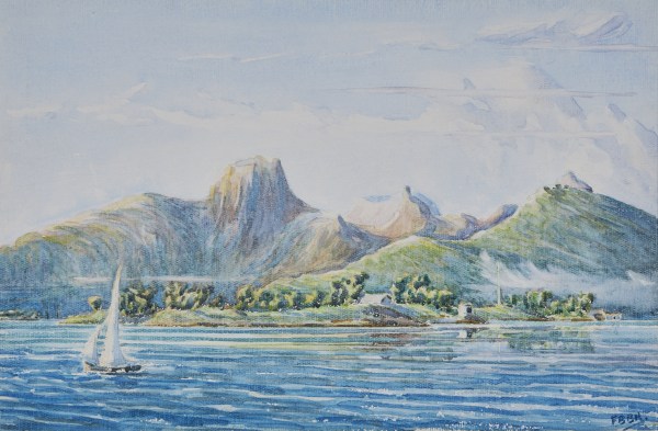 English School (20th Century), Mauritius: The entrance to Port Louis from the offing